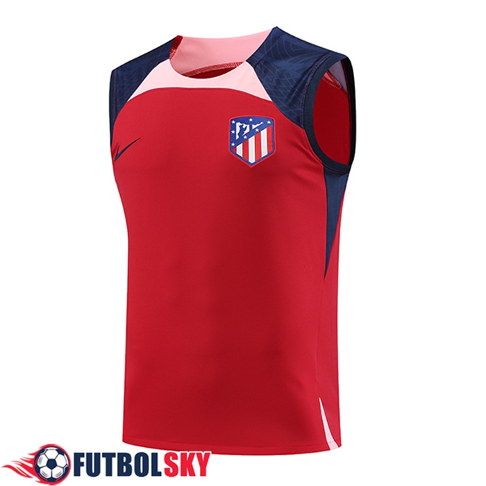 Comprar Chalecos De Futbol Atletico Madrid Rojo 2023 2024 02 Las