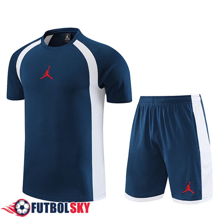 Comprar Camiseta Entrenamiento Cortos Jordan Azul Marino 2023 2024 Sala