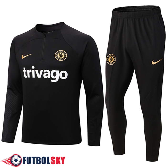 Comprar Chandal Equipos De Futbol FC Chelsea Negro 2022/2023 Replicas