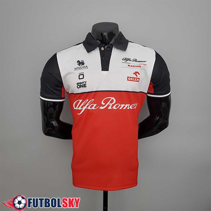 Comprar Polo F1 Alfa Romeo Team Blanco/Rojo 2022 Tailandia